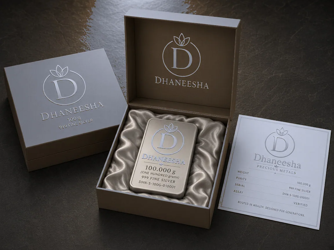 Dhaneesha Silver Bar 100.000 g