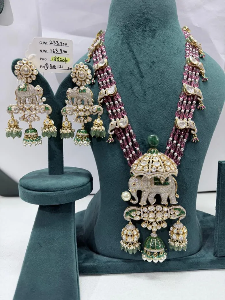 Dhaneesha Select Royal Elephant Necklace Set